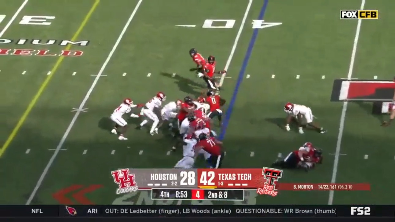 Texas Tech's Cam'Ron Valdez breaks out for 41-yard rushing TD against Houston