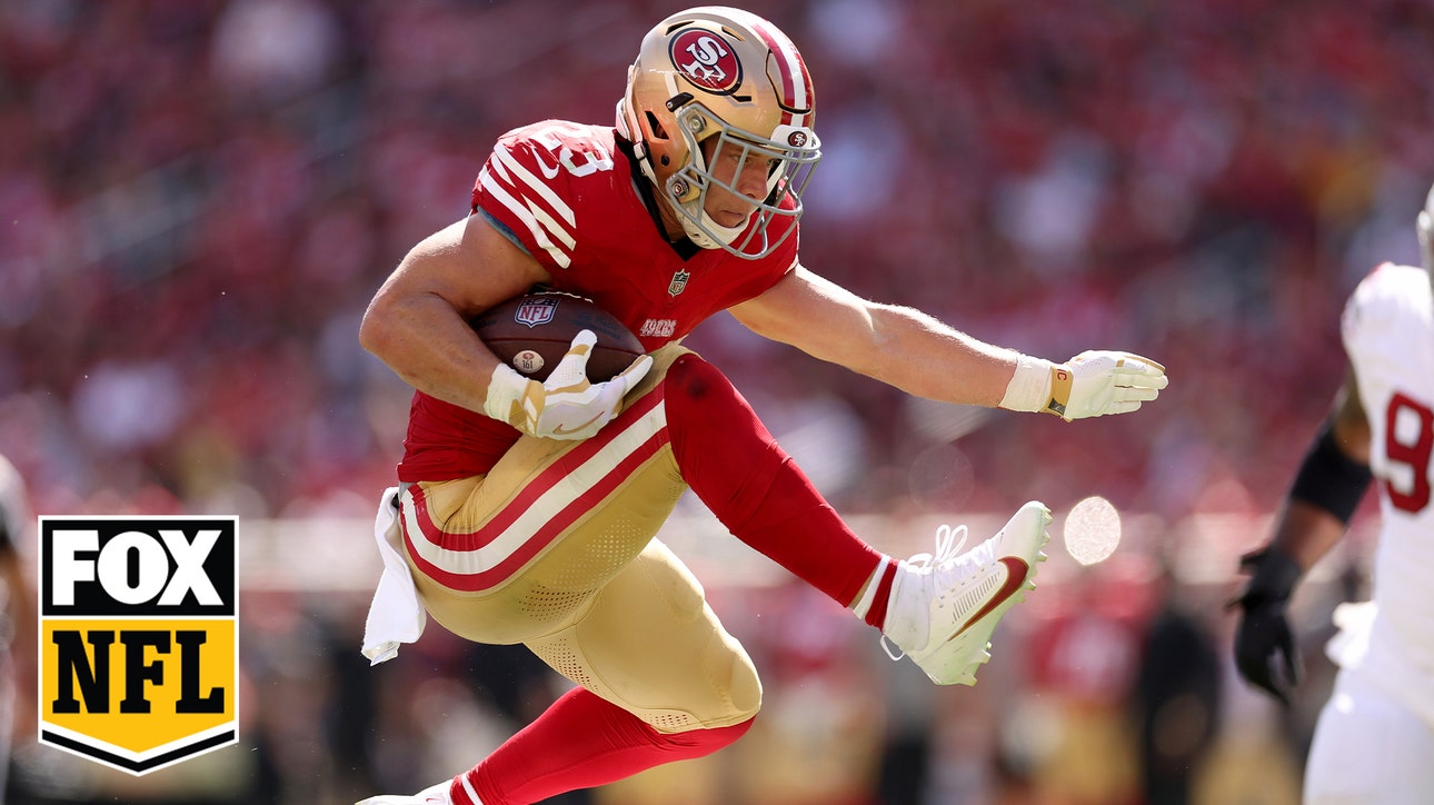 49ers' Christian McCaffrey scores three TDs in the first half vs. Cardinals | NFL Highlights