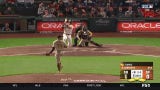 Michael Conforto hits a two-run single to give the Giants the lead over the Padres