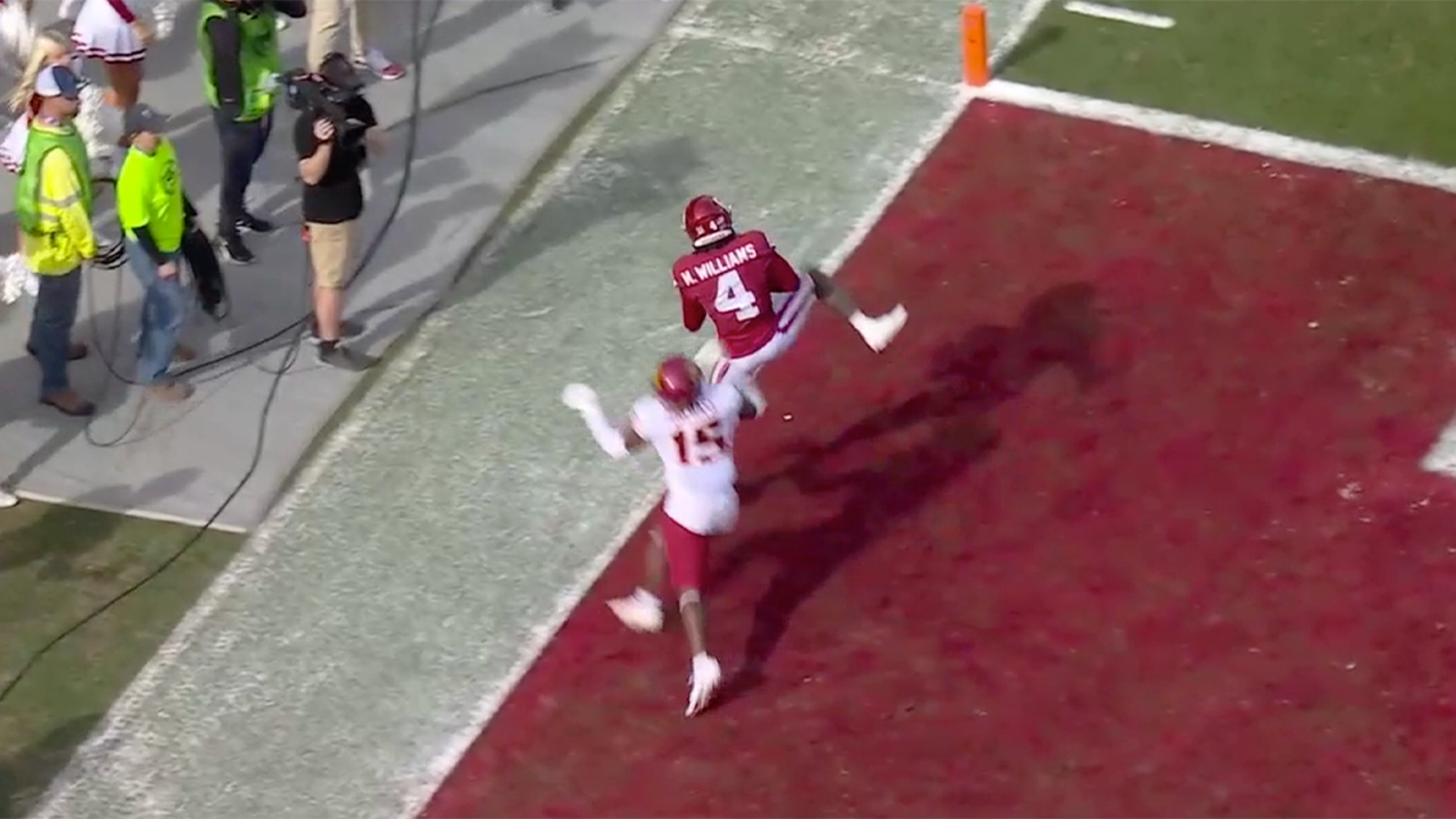 Caleb Williams finds Mario Williams to put Oklahoma up by two touchdowns