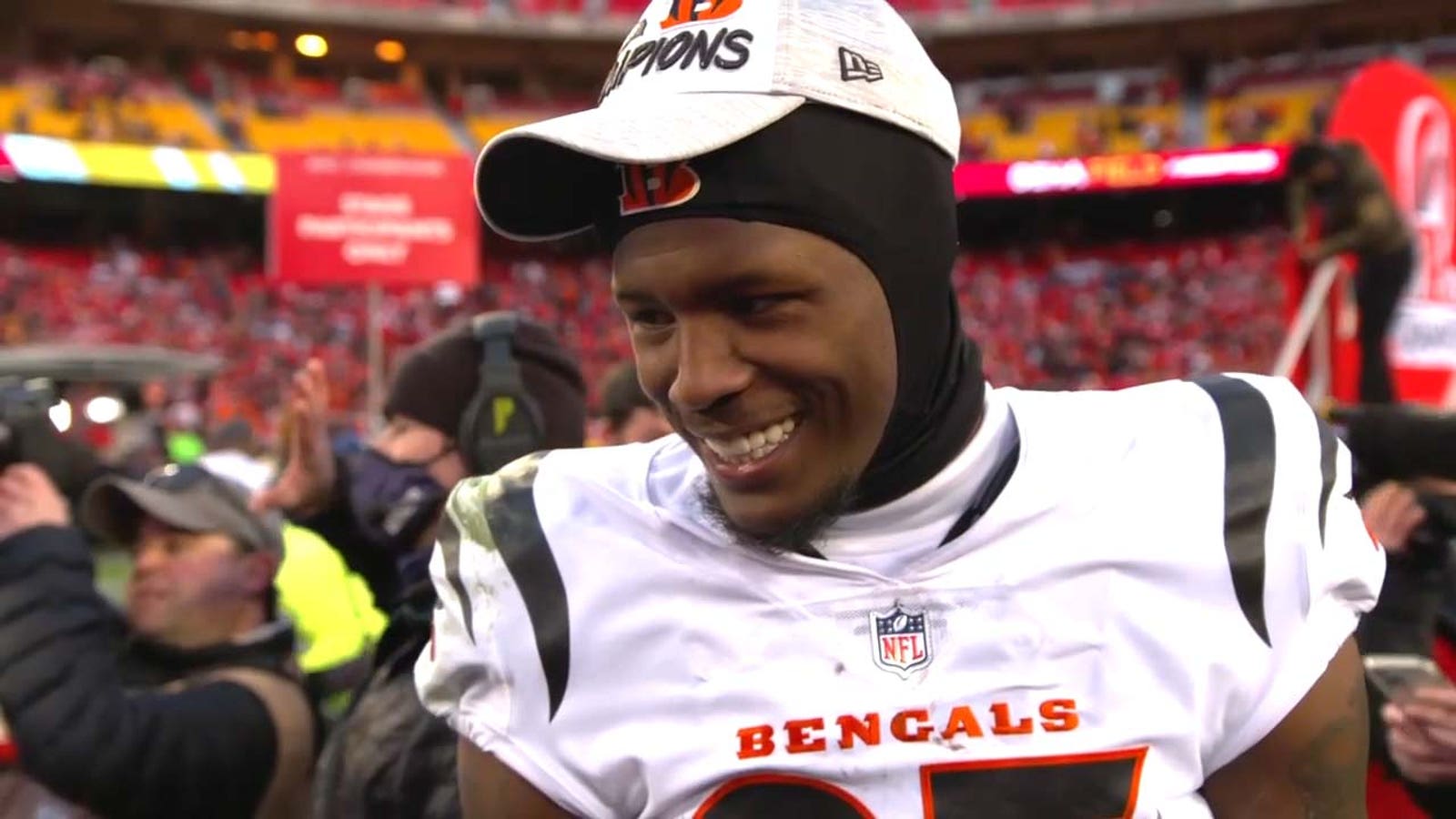 Tee Higgins on the Bengals winning the AFC