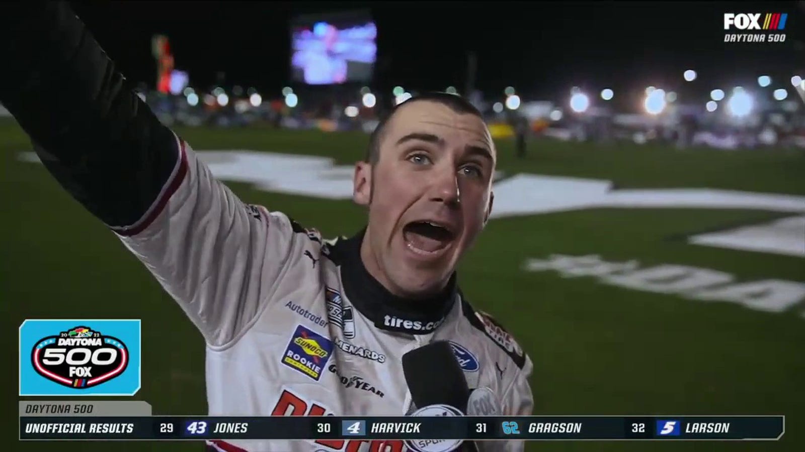 Austin Cindric extatique après avoir remporté le Daytona 500