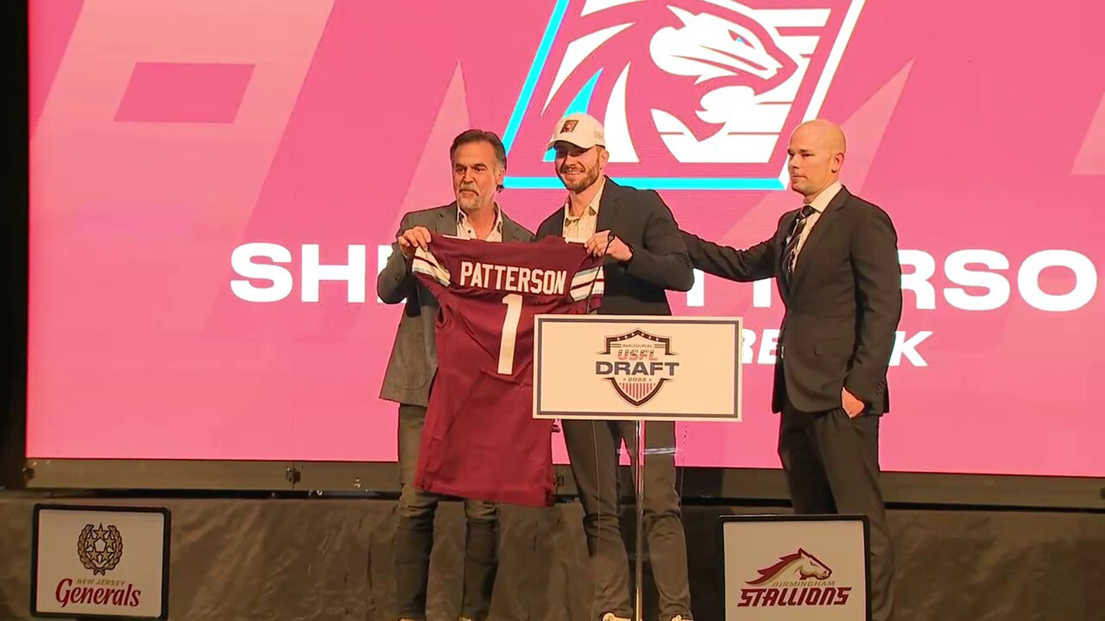 Brad Keselowski announces Michigan Panthers' Shea Patterson as first overall pick in USFL Draft