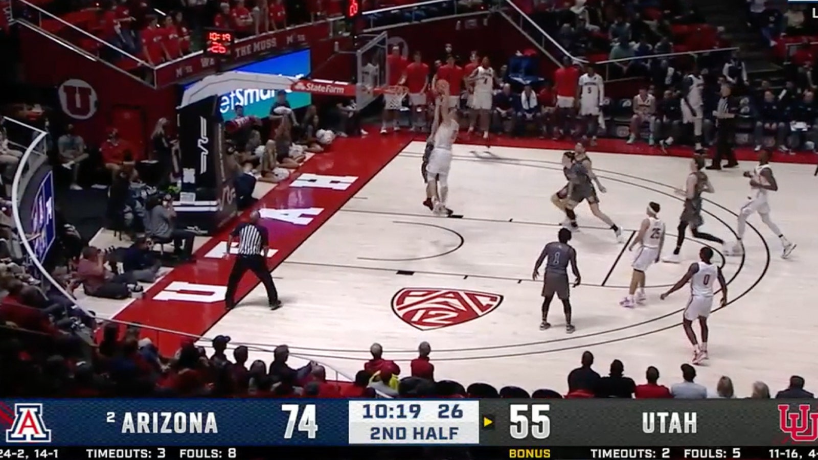 Arizona's Ąžuolas Tubelis, Bennedict Mathurin putting on a DUNK SHOW against Utah