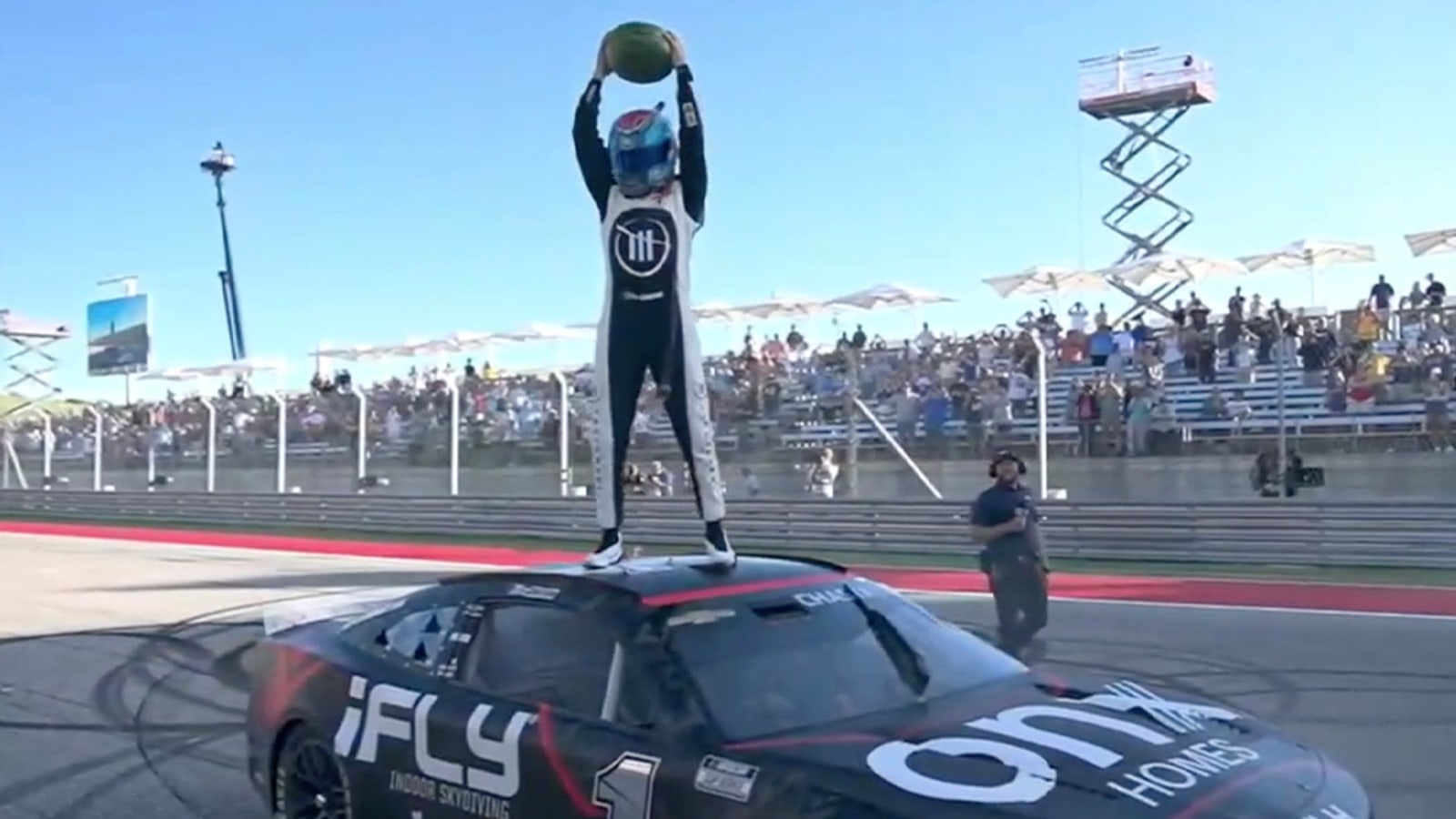 Ross Chastain after his first career Cup win