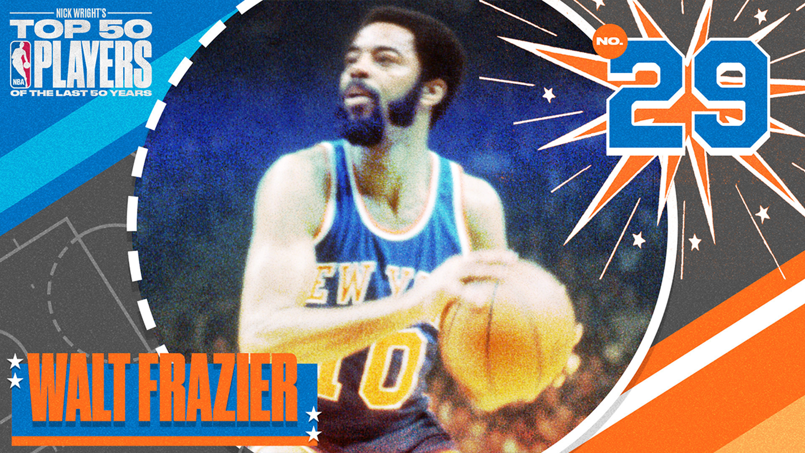 Walt Frazier is No. 29 on Nick Wright's Top 50 NBA Players of the Last 50 Years
