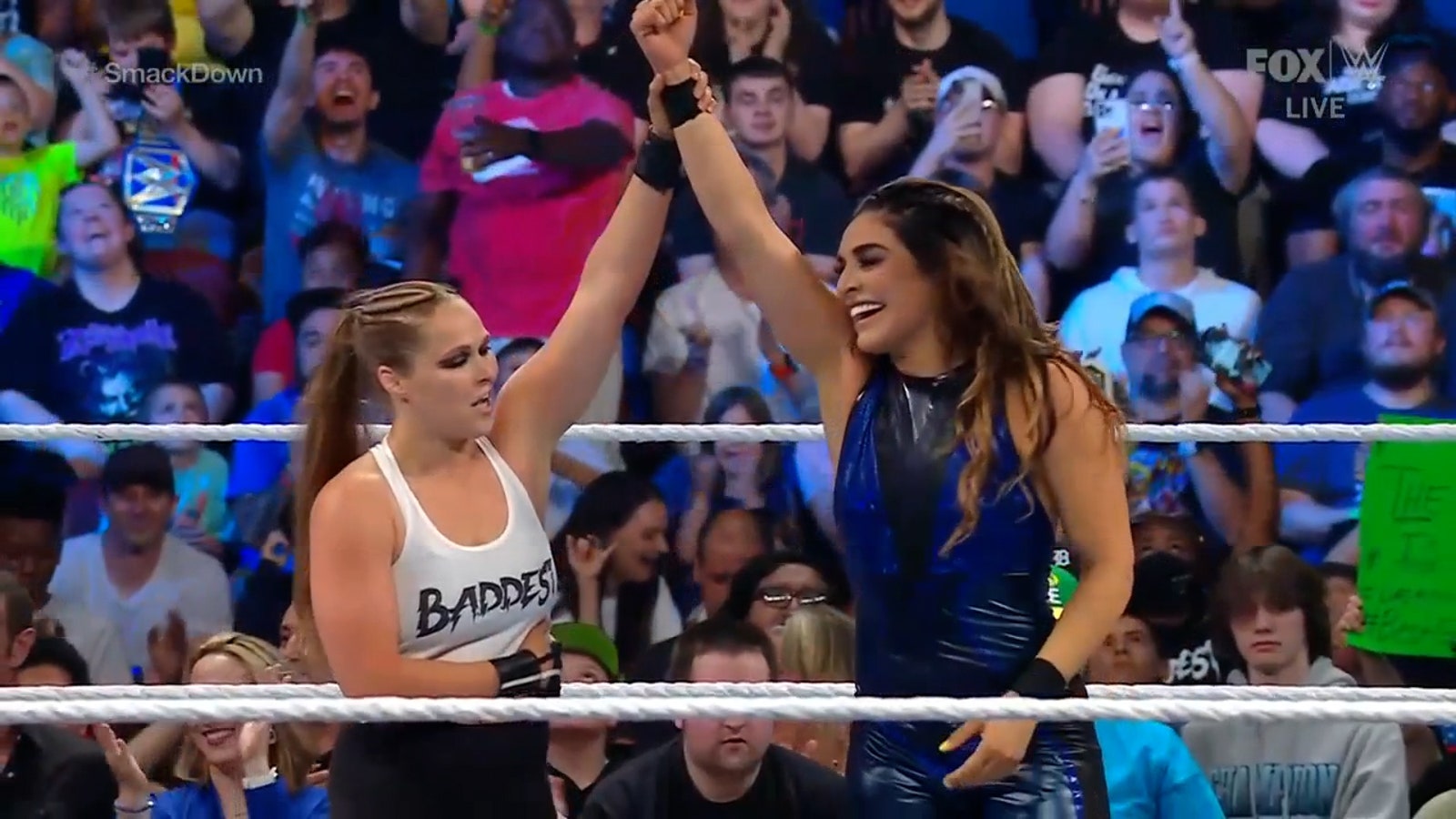 Ronda Rousey and Raquel Rodriguez join forces against Shayna Baszler and Natalya I WWE on FOX