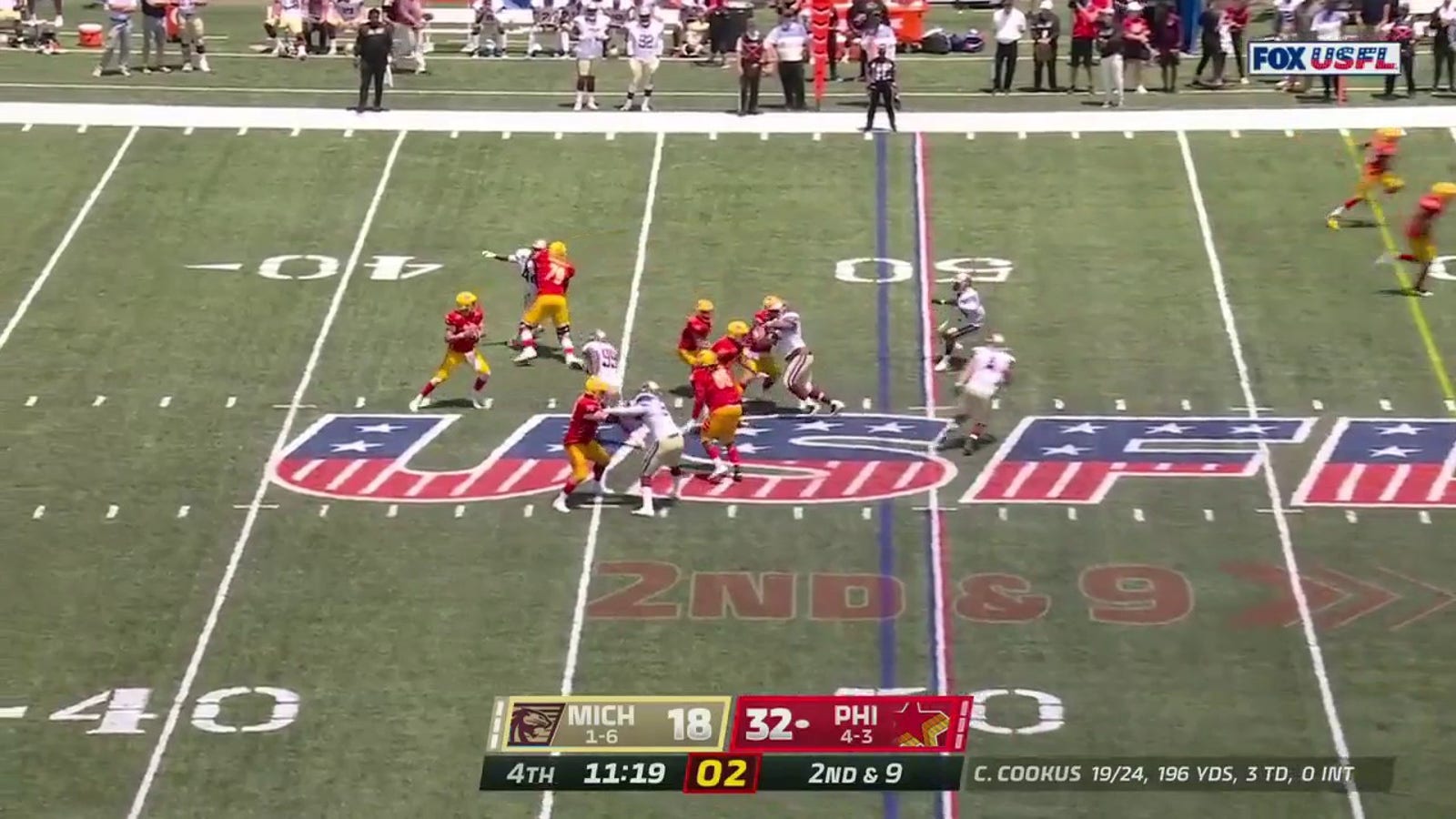 Case Cookus throws a gorgeous 51-yard TD DIME vs. Panthers, 39-18