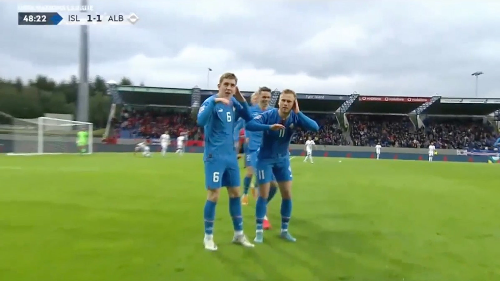 Iceland's Jon Dagur Thorsteinsson scores equalizer in 49th minute