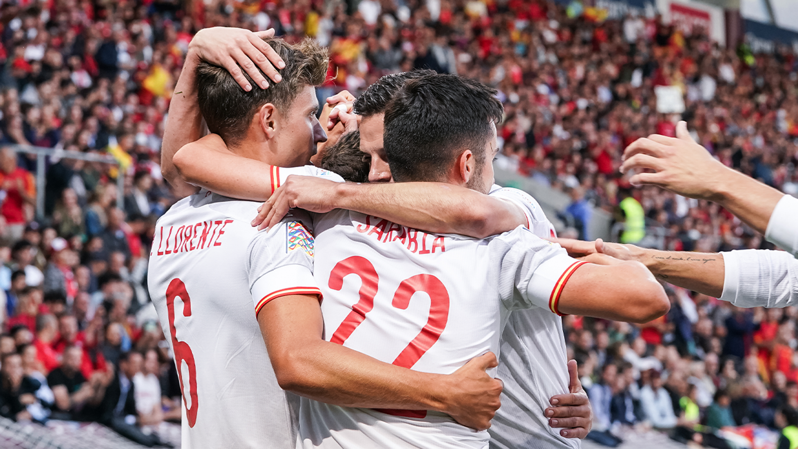 Marcos Llorente sets up Pablo Sarabia to give Spain a 1-0 lead over Switzerland