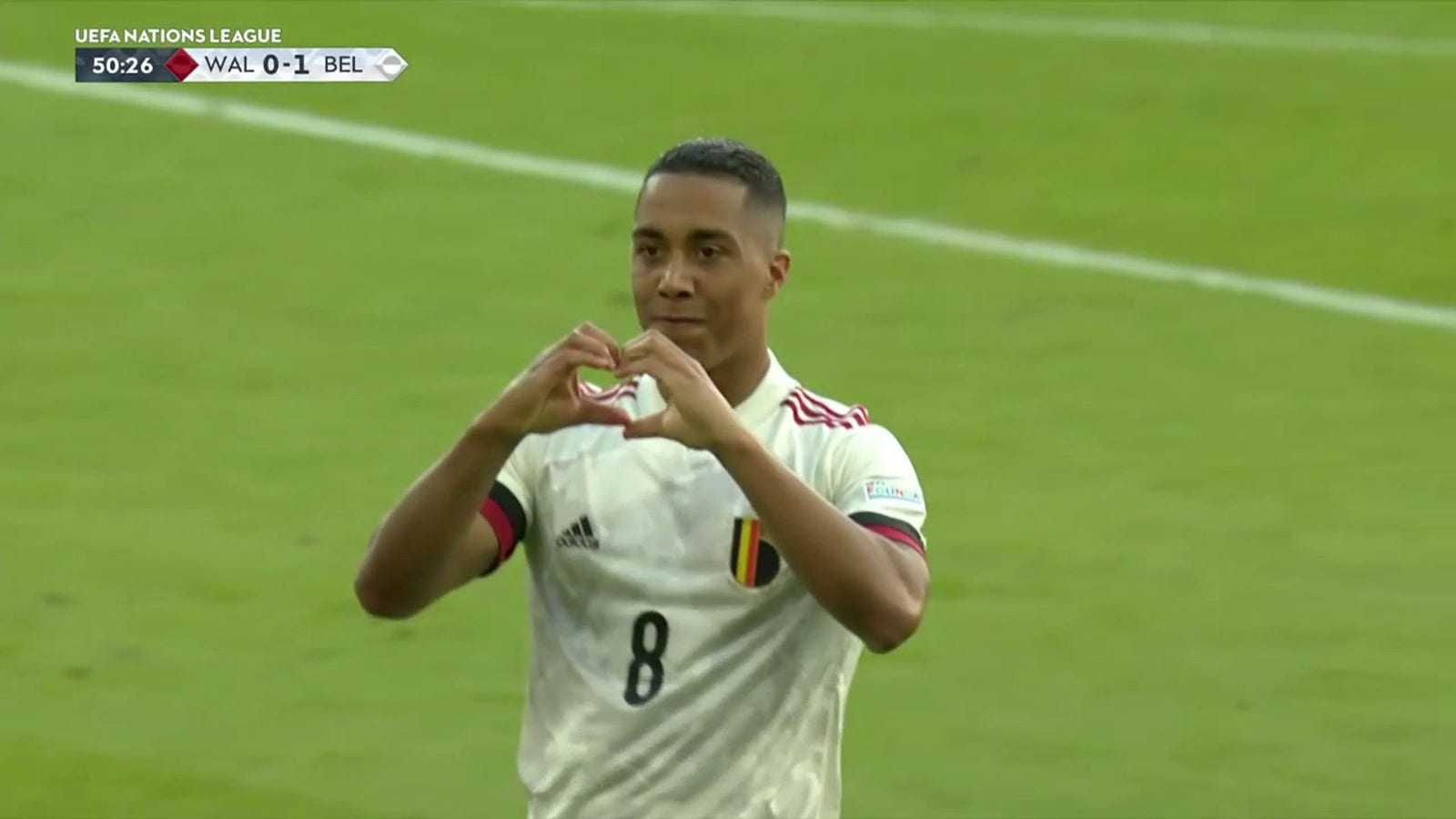 Youri Tielemans blasts an impressive goal to help Belgium grab a 1-0 lead vs. Wales