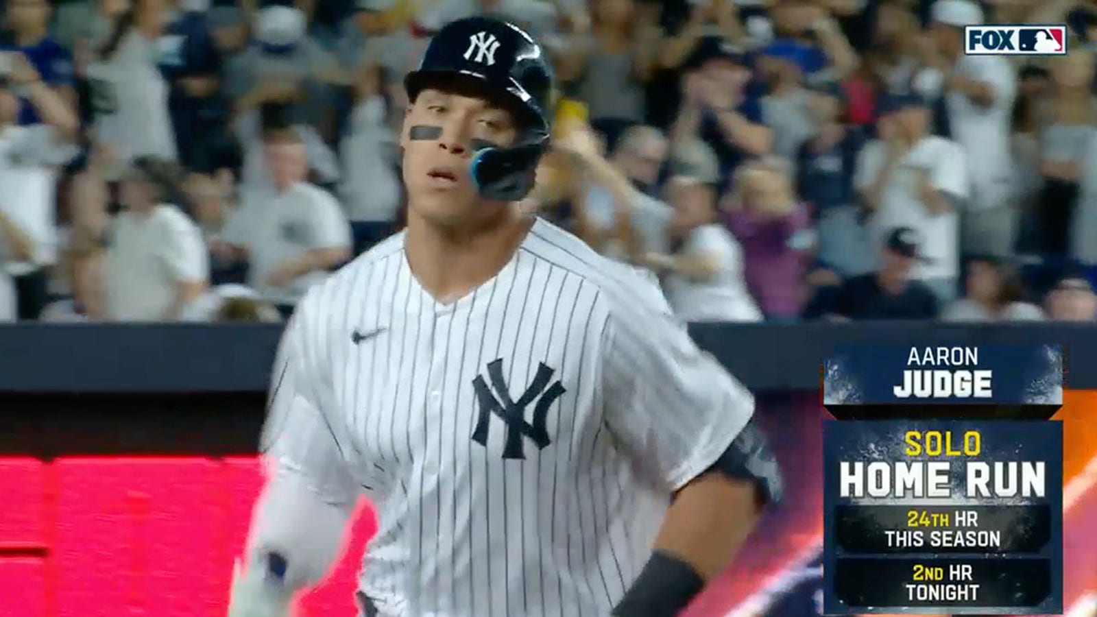 Aaron Judge hits his league-leading 24th HR