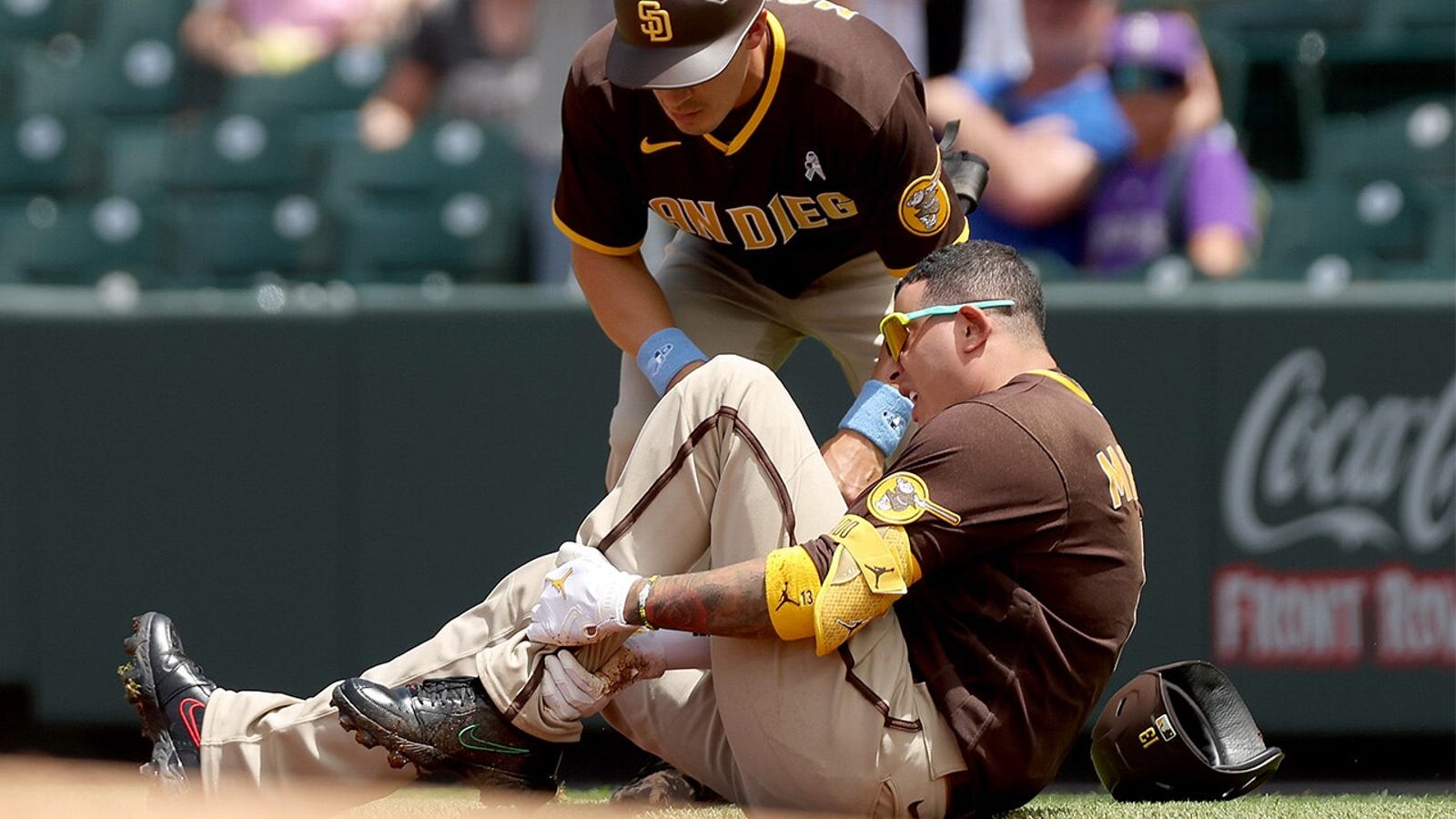 Padres' Manny Machado exits game vs. Rockies due to ankle injury