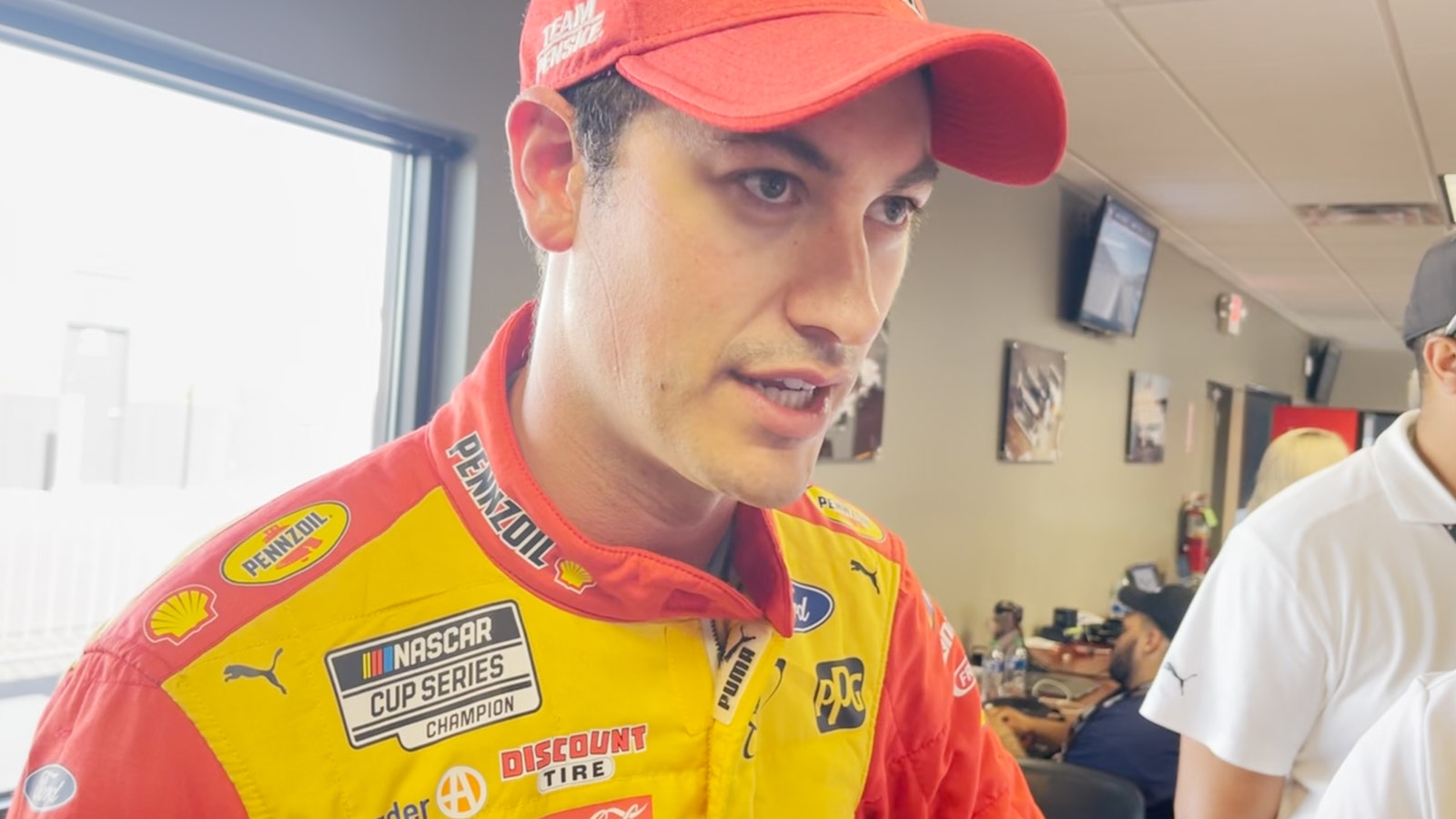 Joey Logano on tire blowouts on the Next Gen