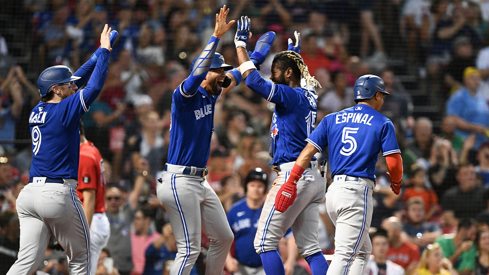 Blue Jays' Raimel Tapia smacks an inside-the-park GRAND SLAM vs. Red Sox