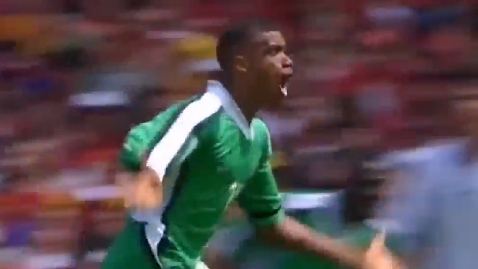 Oliseh's screamer vs. Spain