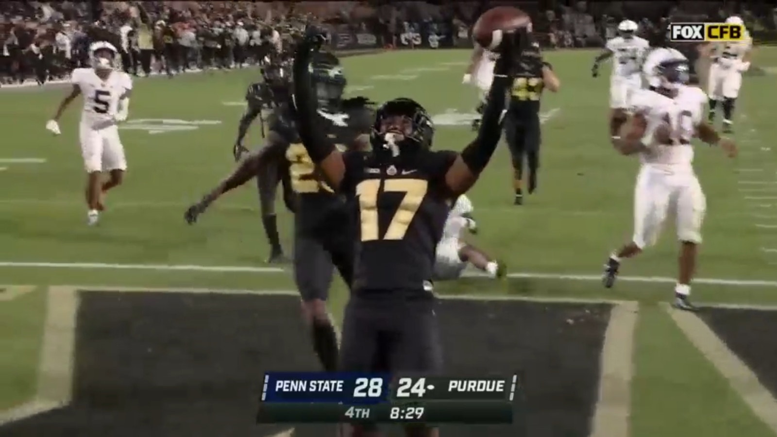 Chris Jefferson's pick-six gives Purdue lead