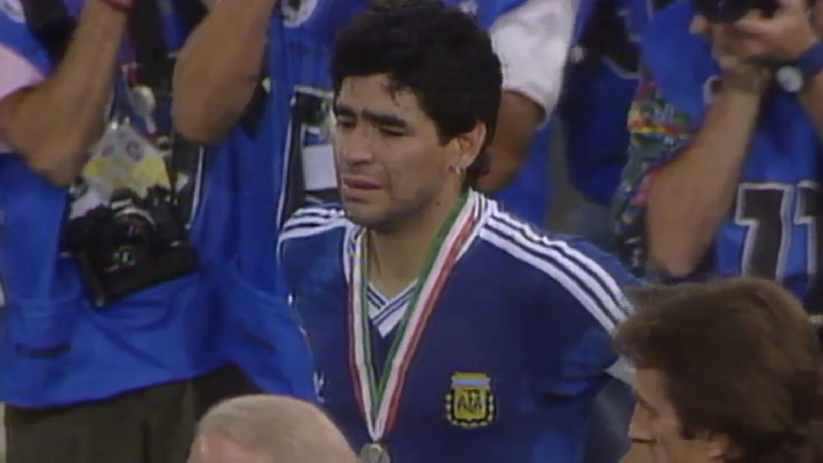 Maradona falls to Germany