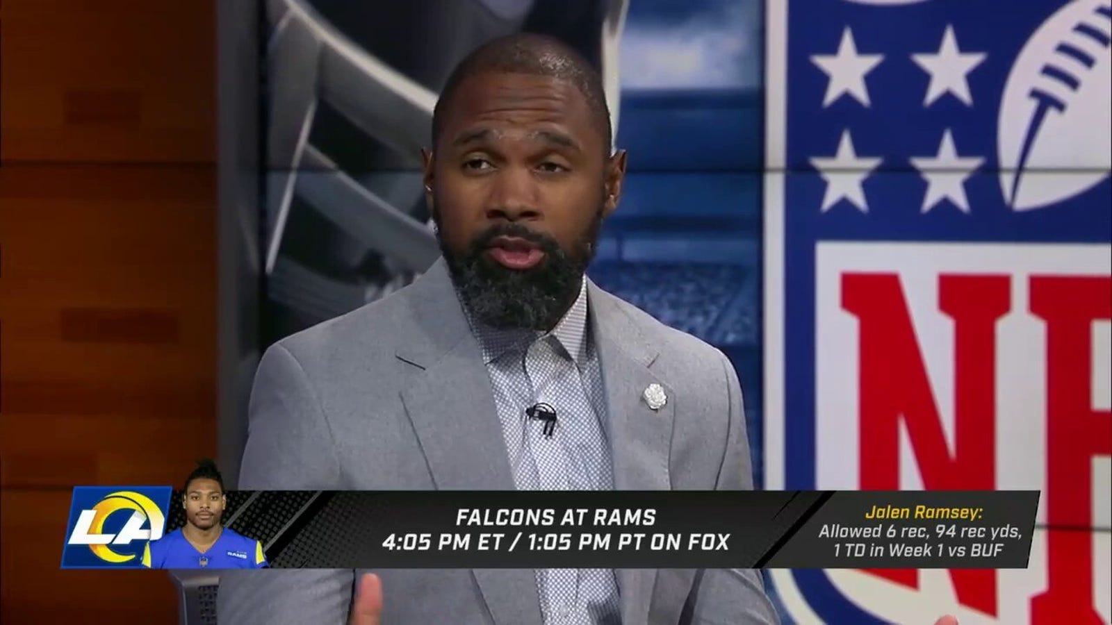Charles Woodson and the 'Fox NFL Kickoff' crew question Jalen Ramsey's effort in Rams' week 1 matchup