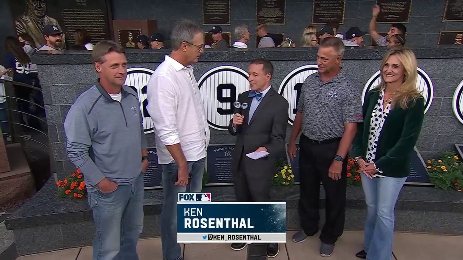 Ken Rosenthal speaks to the family of Yankees legend Roger Maris