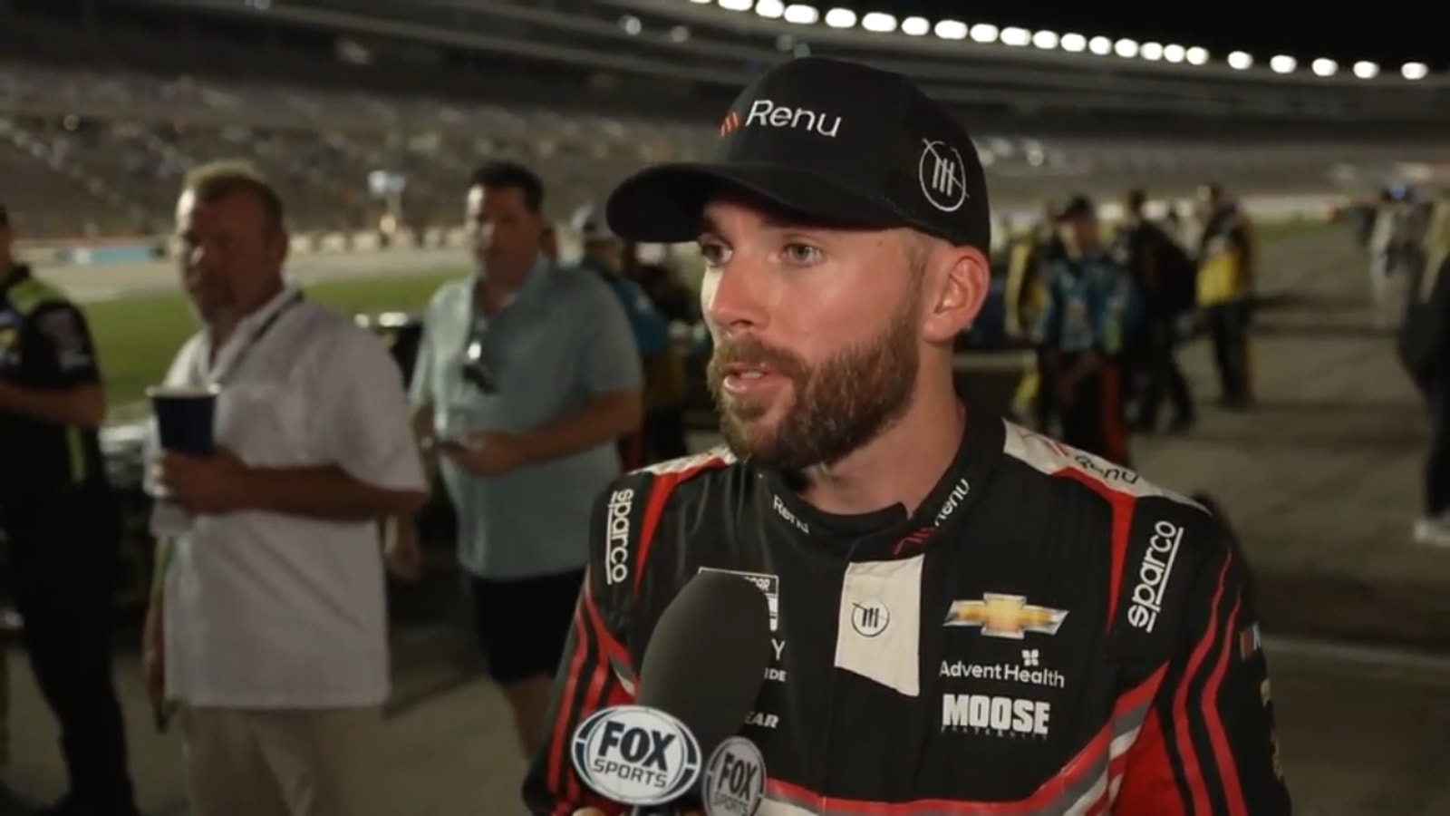 Ross Chastain in his accident with Eric Almerola on Sunday in Texas