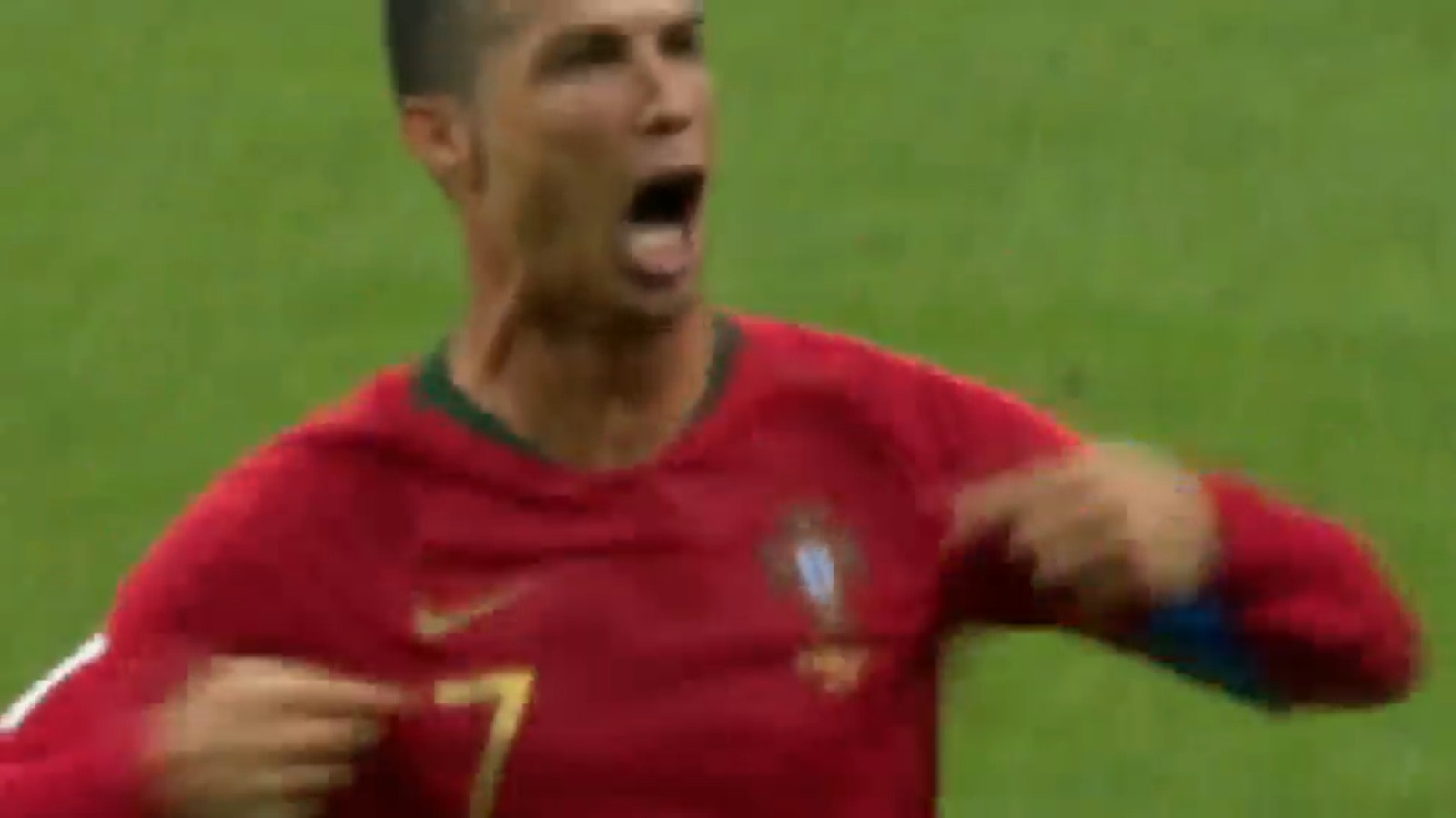 Ronaldo's hat trick vs. Spain