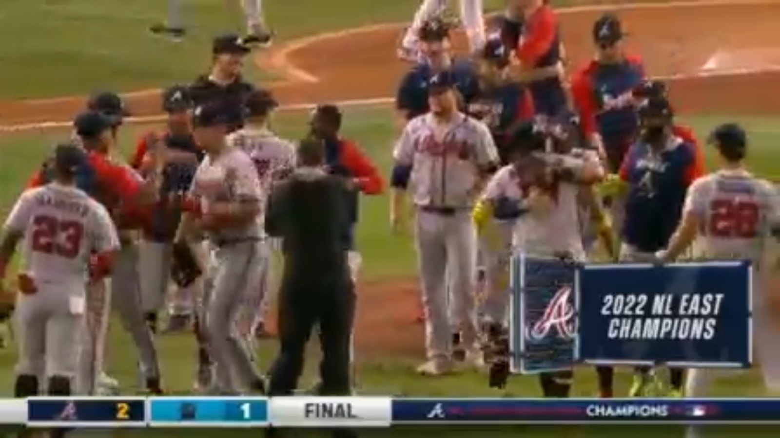 Braves clinch NL East for fifth consecutive season
