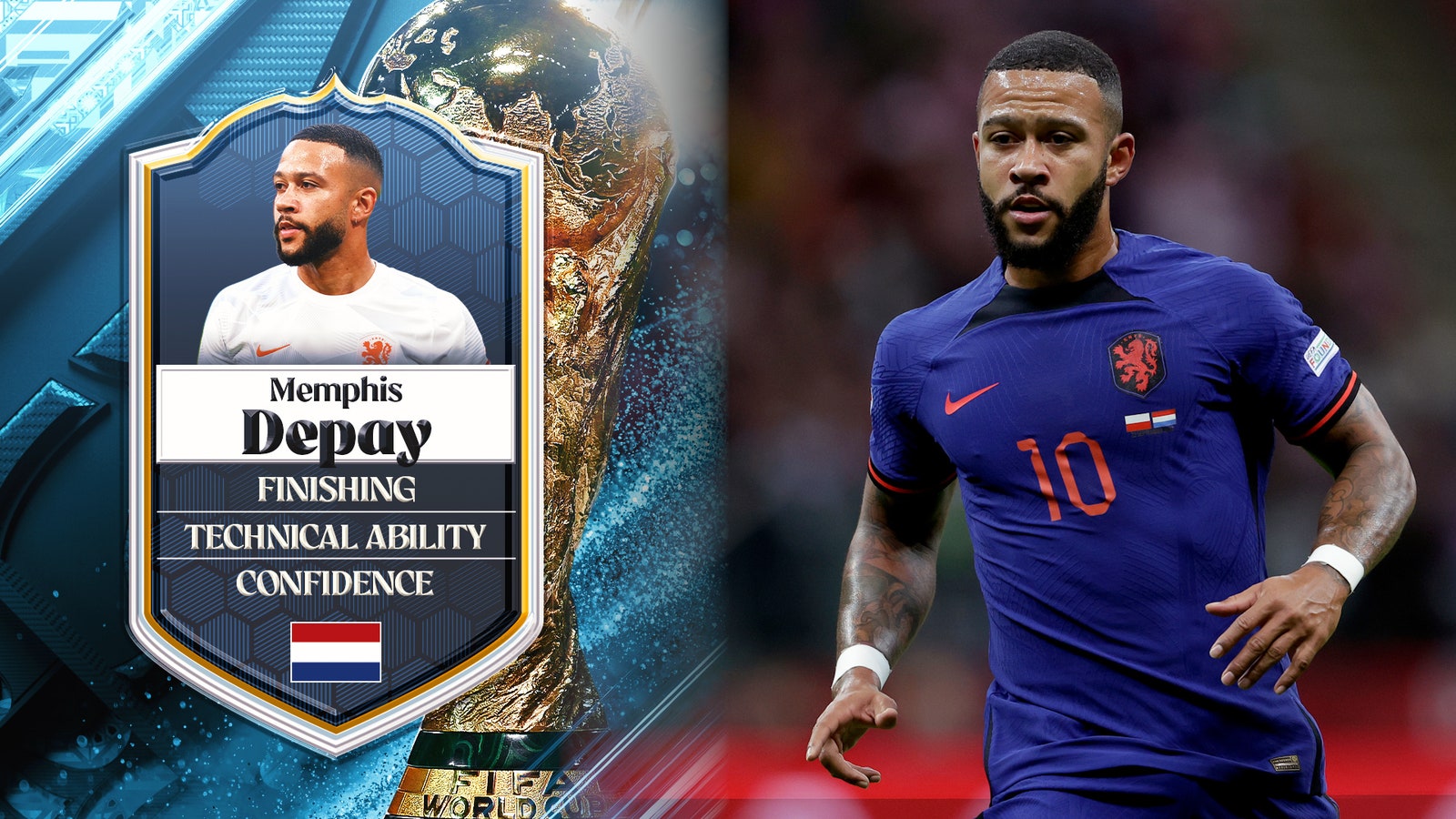Depay is the star striker of the Netherlands