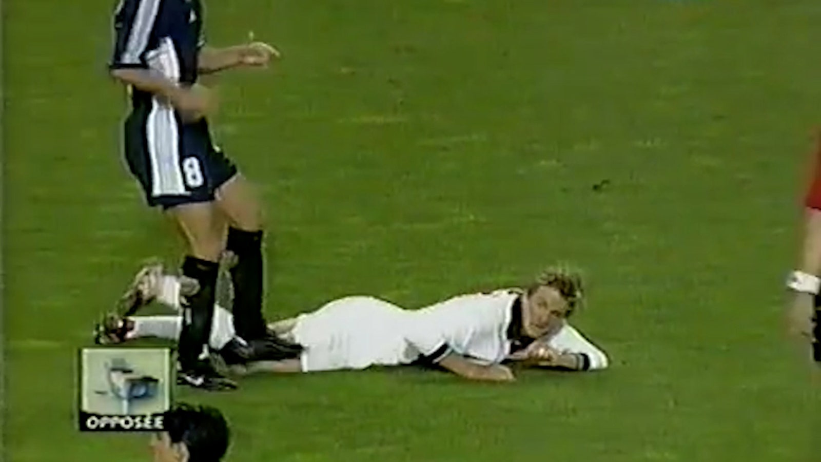 David Beckham sent off for England in 1998 World Cup