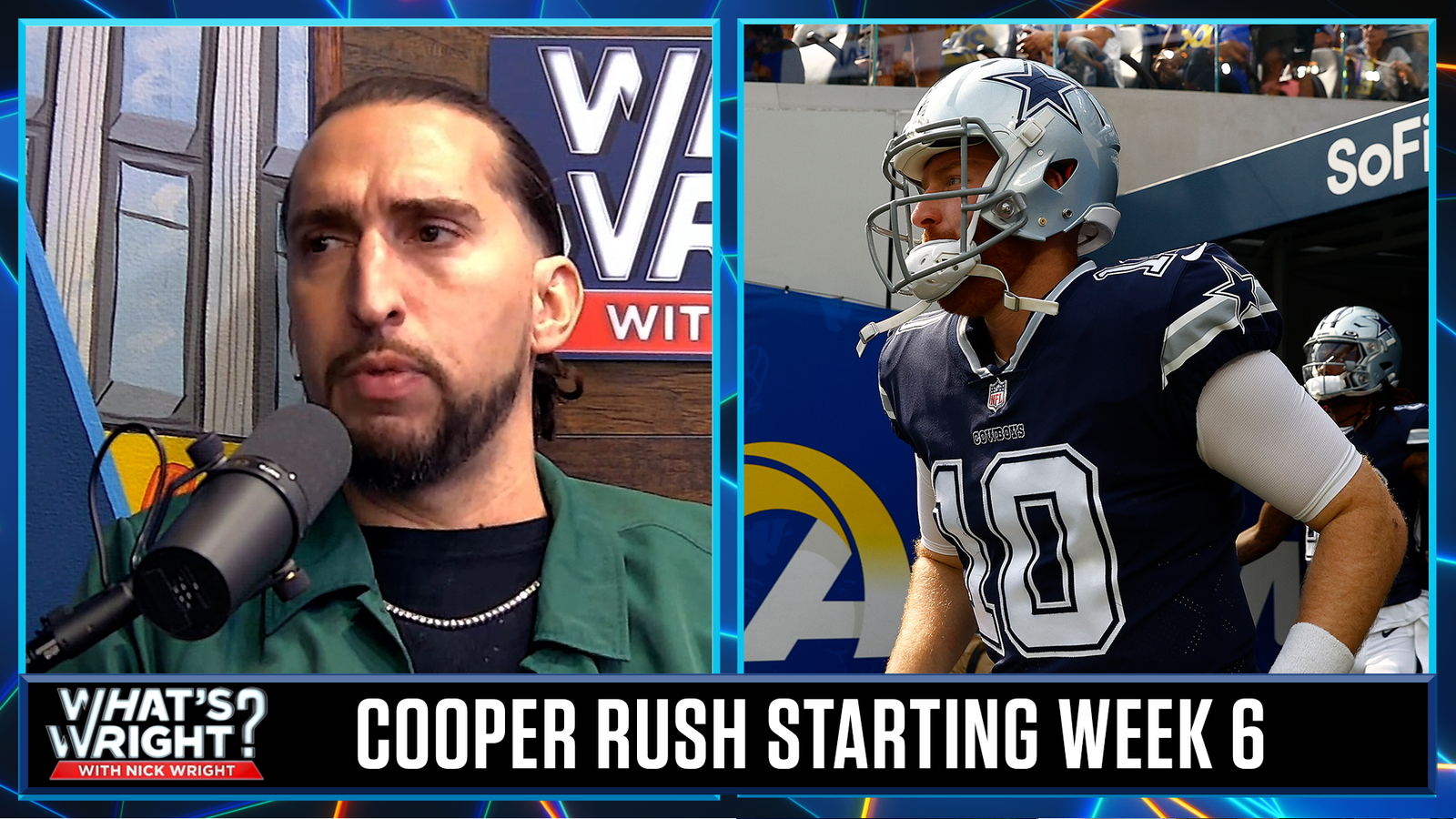 Cooper Rush is back in Wk 6, Nick predicts Eagles will end his winning streak | What's Wright