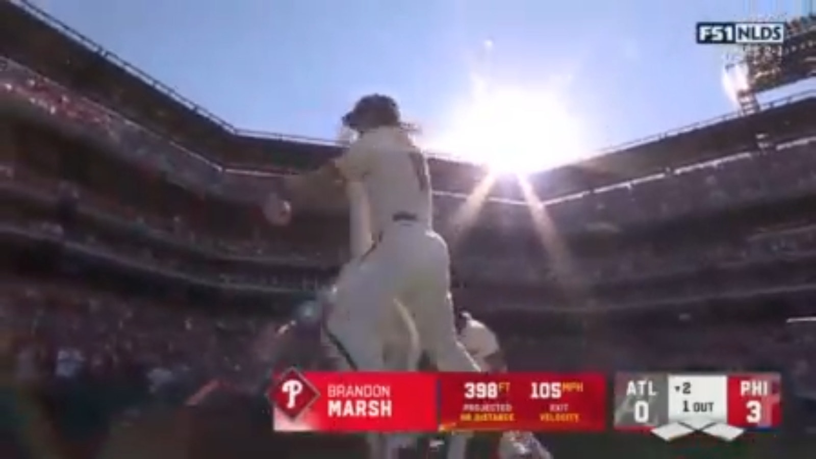 Brandon Marsh's three-run home run to give Phillies a 3-0 lead
