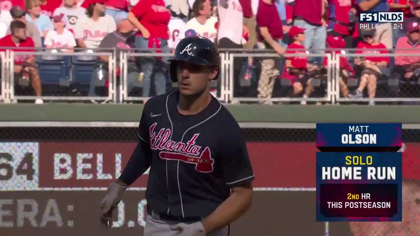 Braves trim deficit after Matt Olson drills a solo homer
