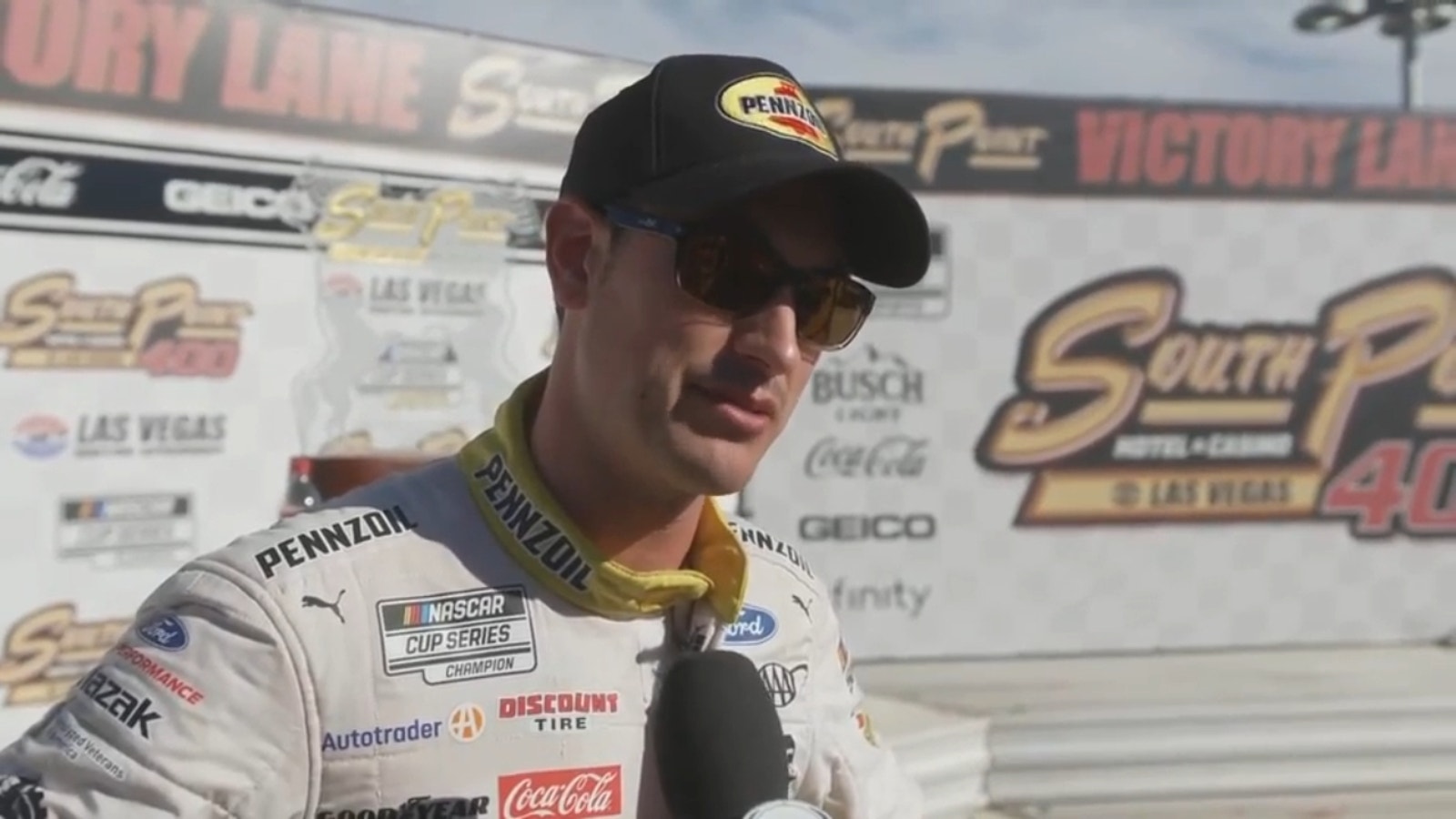 Joey Logano on his late race strategy at Las Vegas