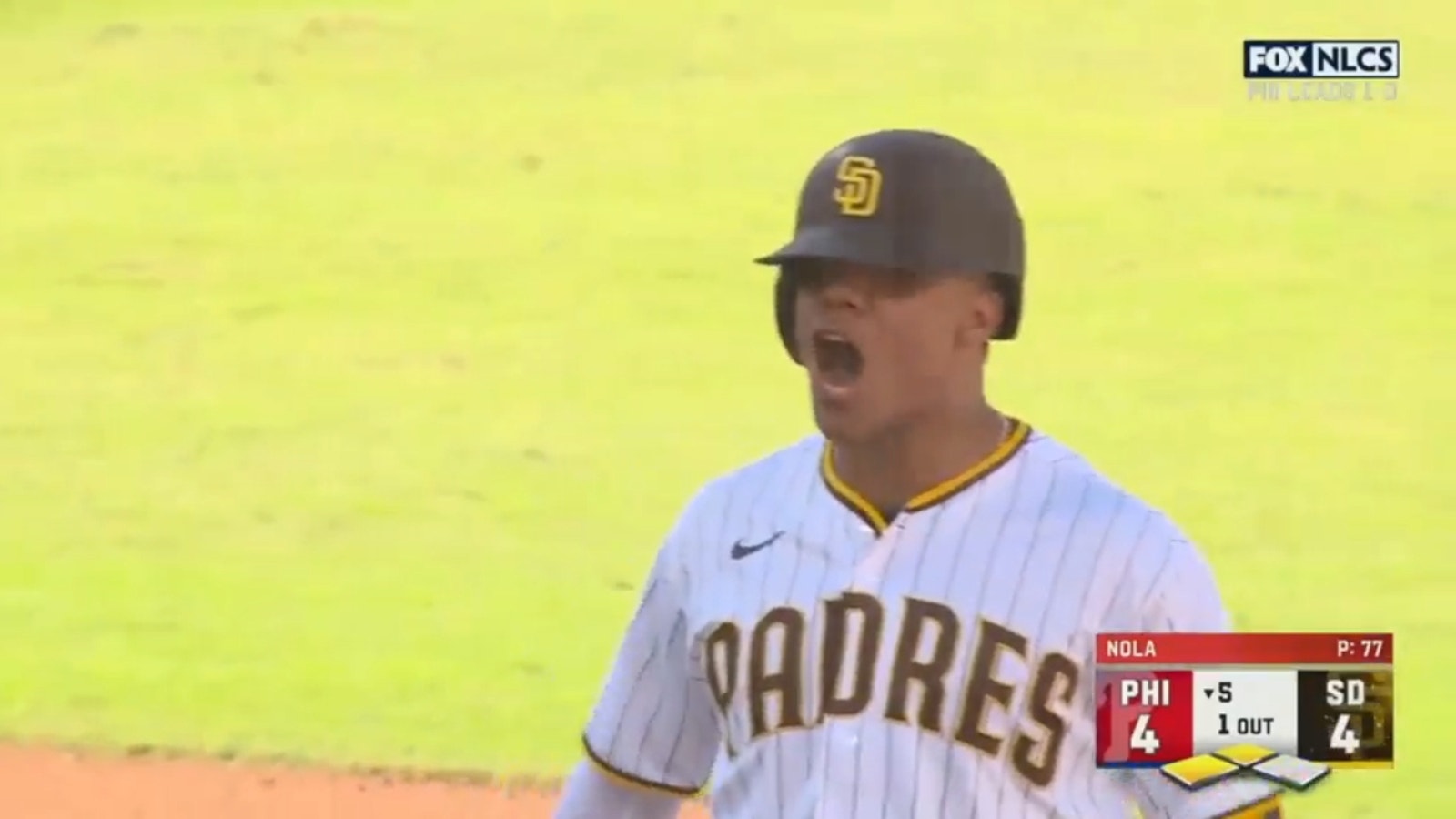 Padres put up five runs in the fifth inning