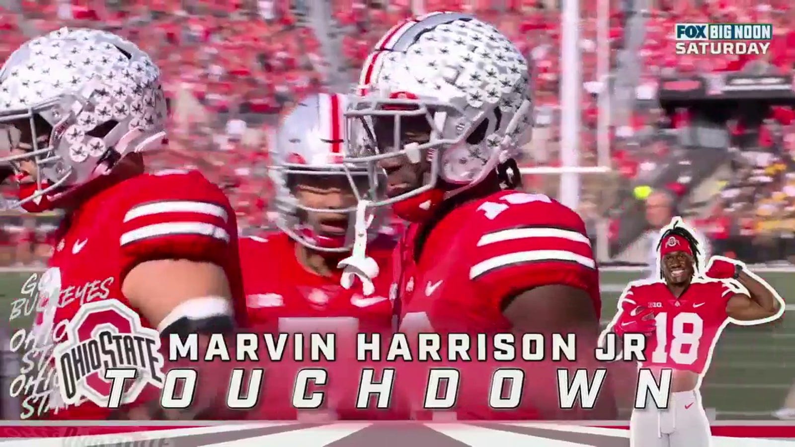CJ Stroud connects with Marvin Harrison Jr.  for a 6-yard touchdown