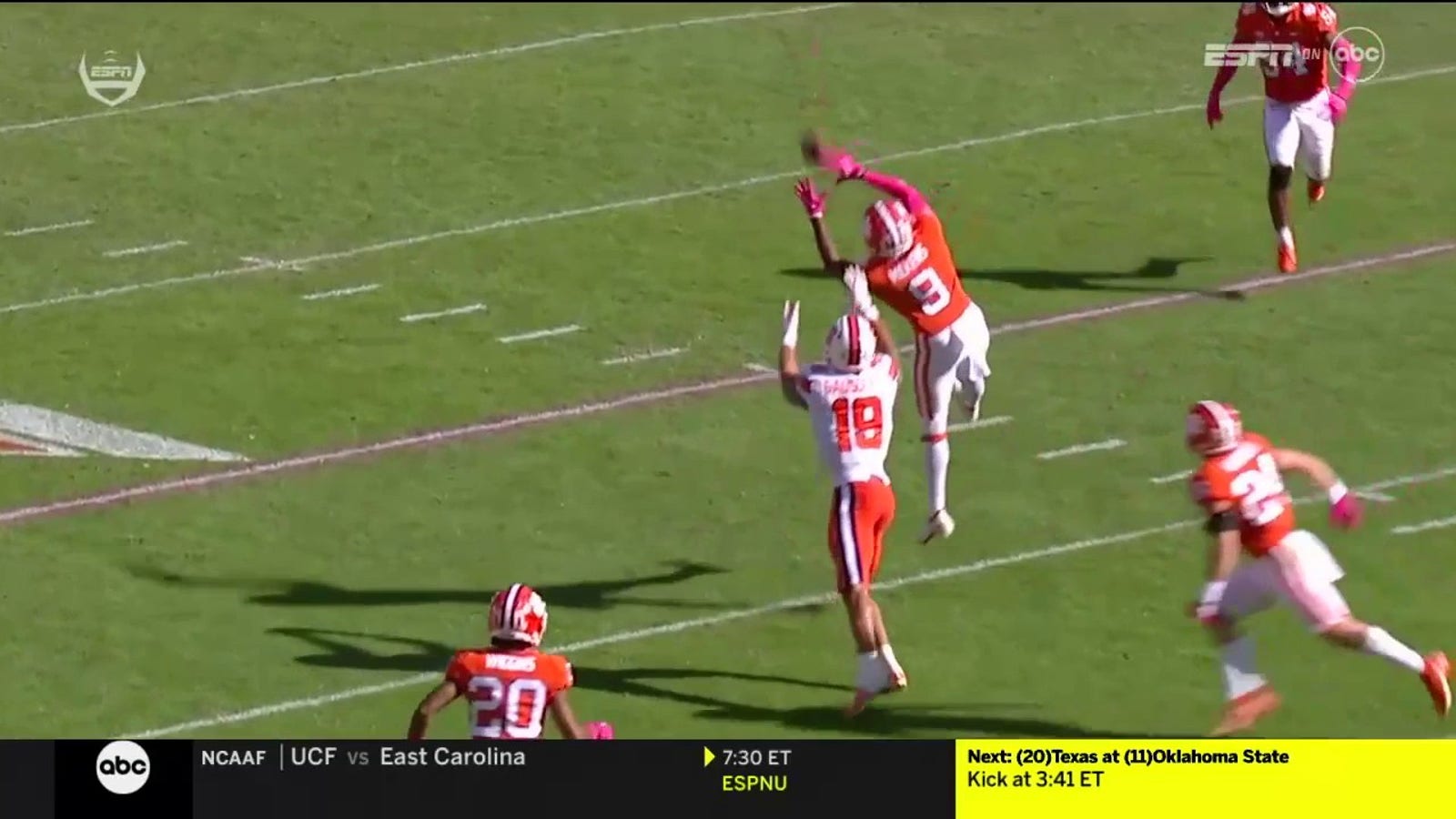 Clemson's defense comes up with a game-sealing interception