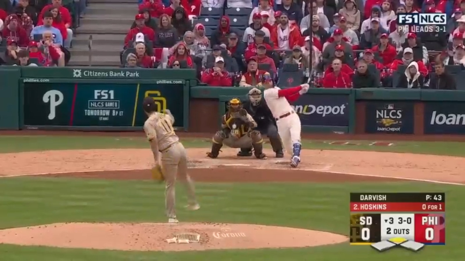 MLB Championship Series top plays: Phillies win NLCS, Astros-Yankees delayed 2 Rhys Hoskins's two-run home run puts the Phillies on top