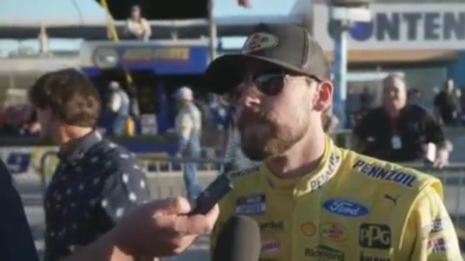 Ryan Blaney was frustrated with himself on Sunday