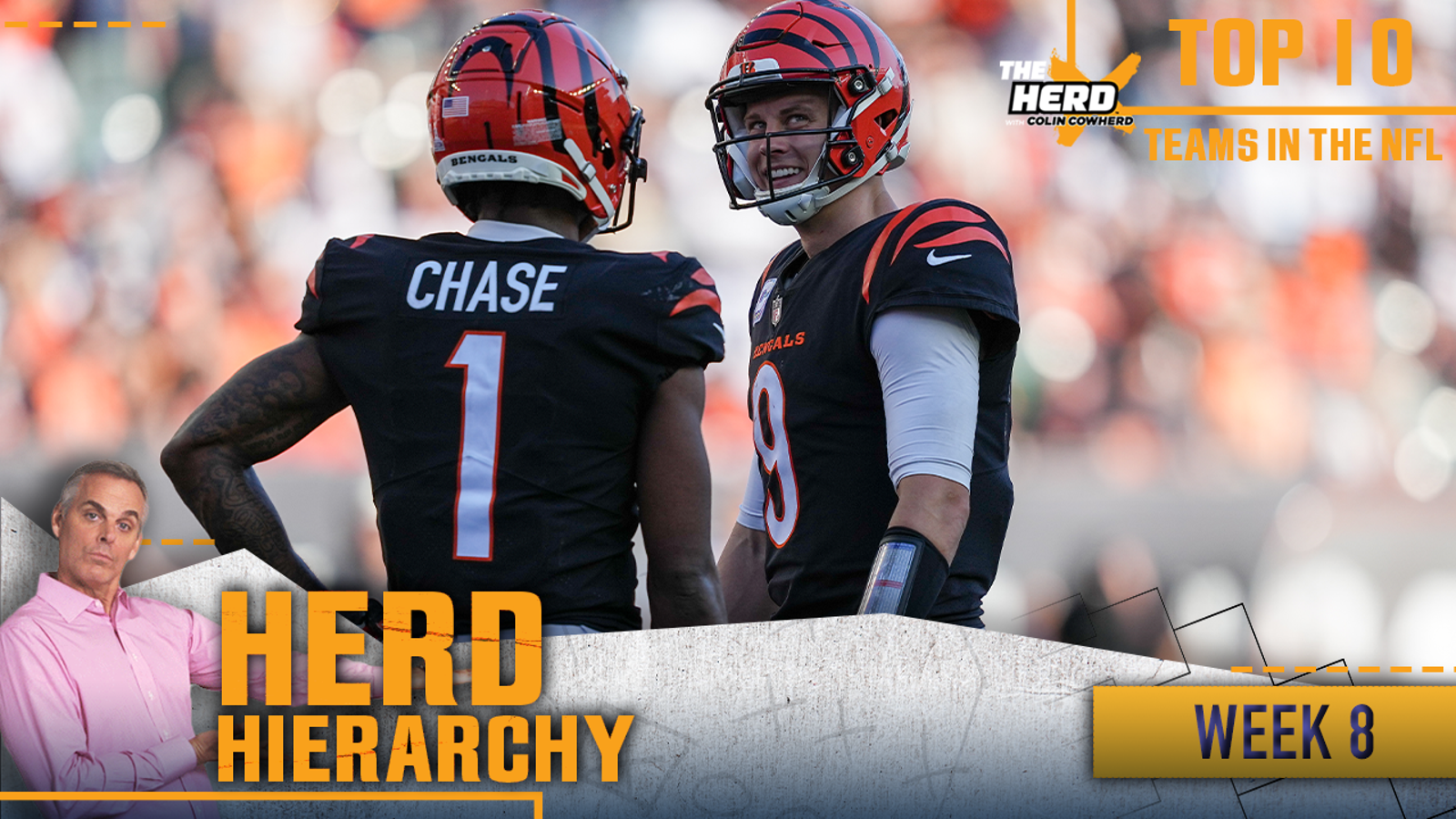 The Herd Hierarchy: Bengals, Giants Climb in Colin's Top 10 Teams of Week 8