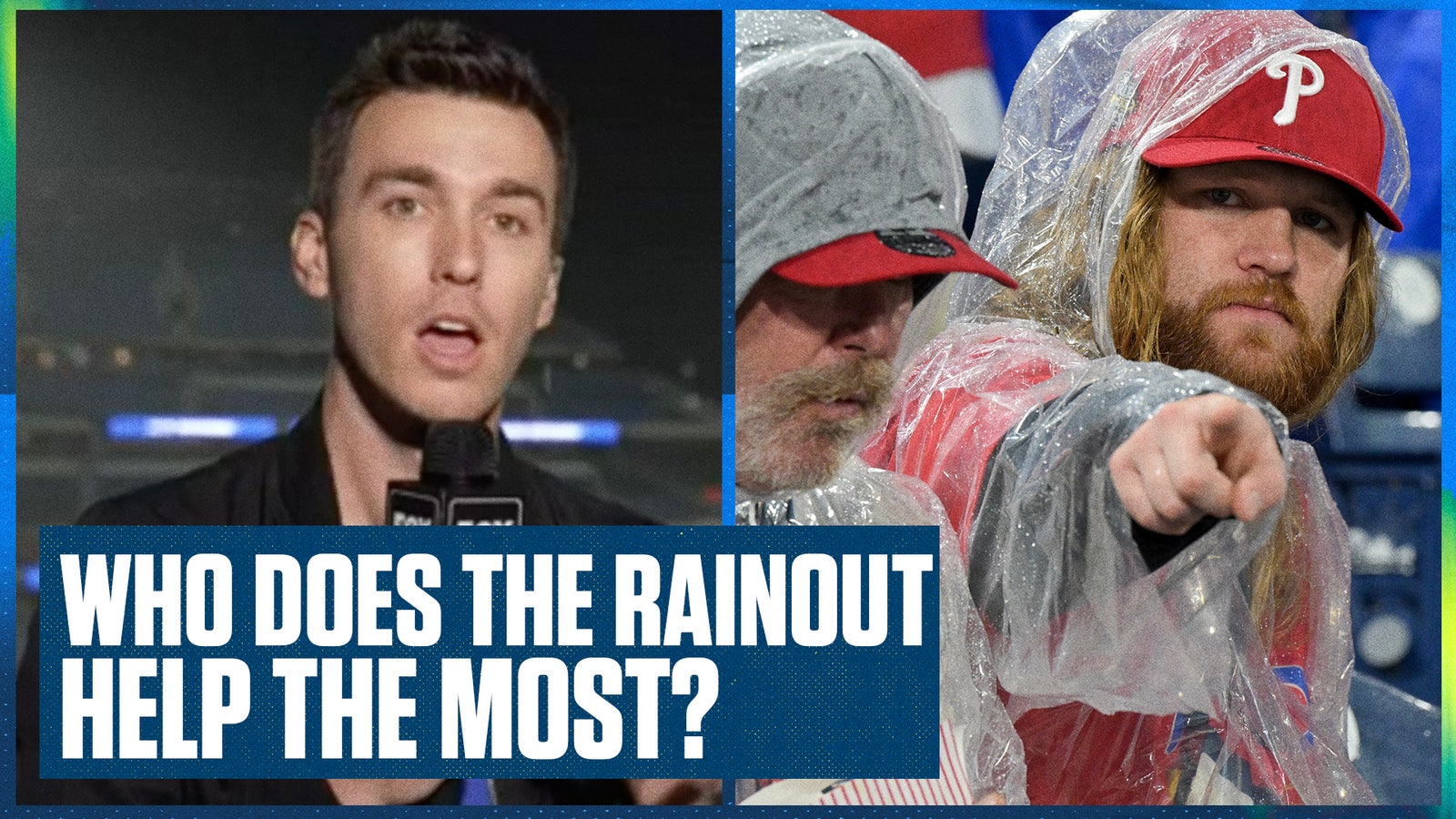 Who the rainout impacts the most for the rest of the series