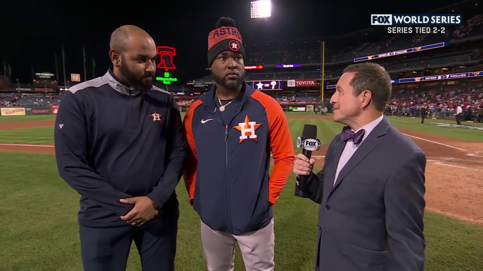 Cristian Javier talks about the no-hitter