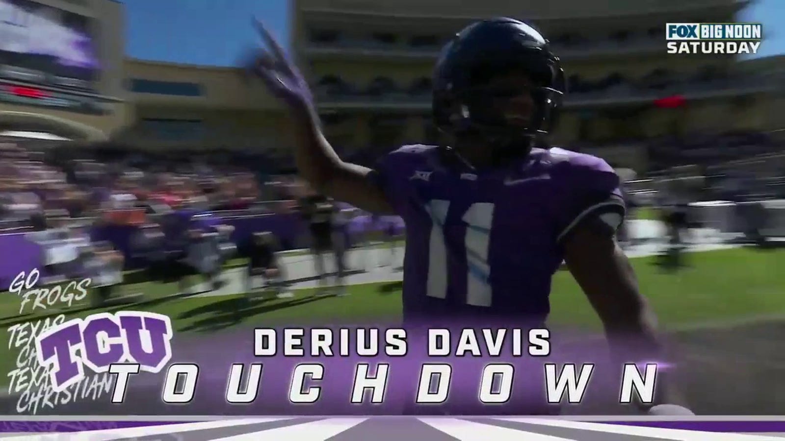 TCU takes a 27-17 lead after Max Duggan hits Derius Davis on a 23-yard TD