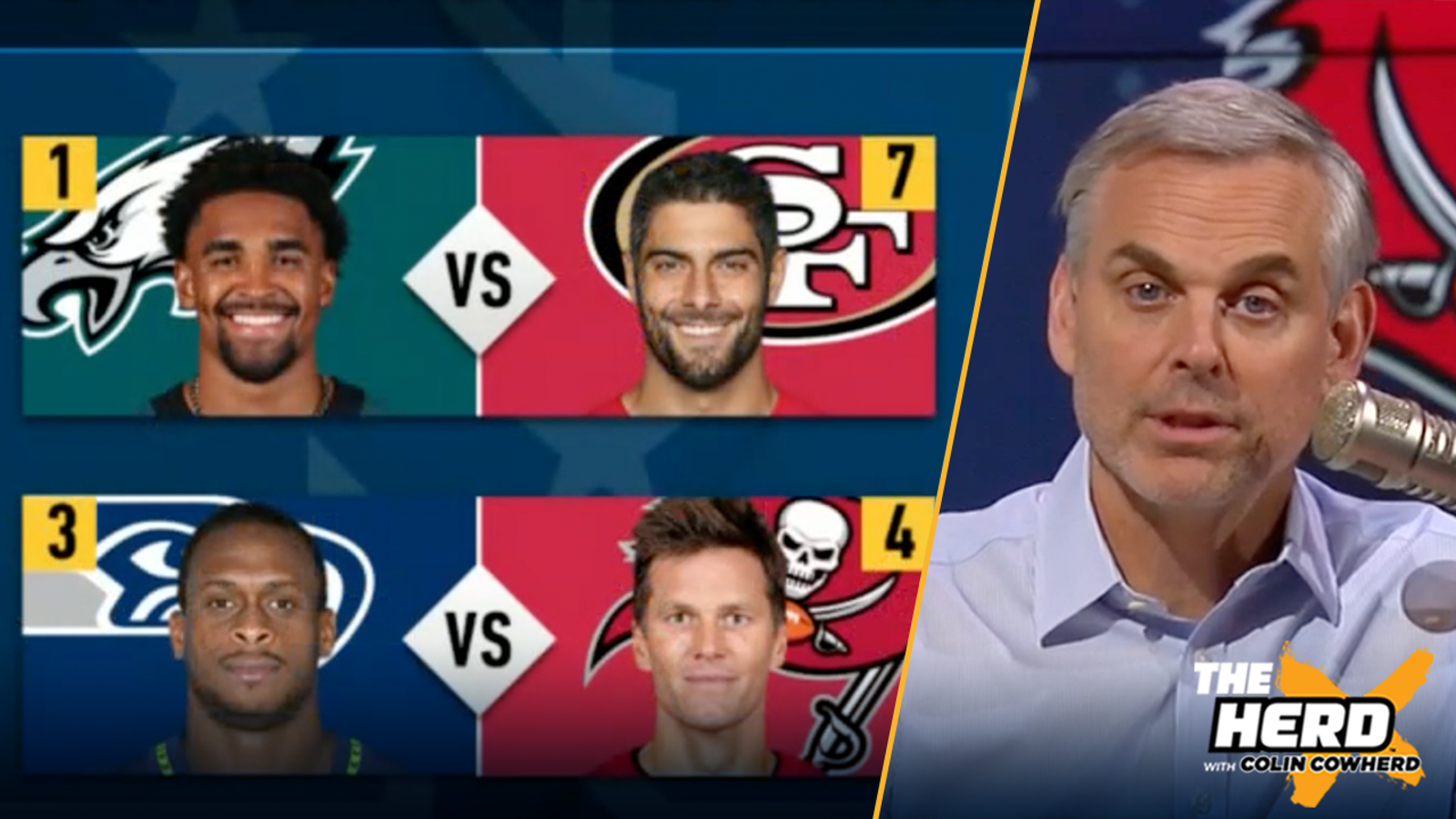 Colin plays Playoff QB Face Bracket for the NFC & AFC