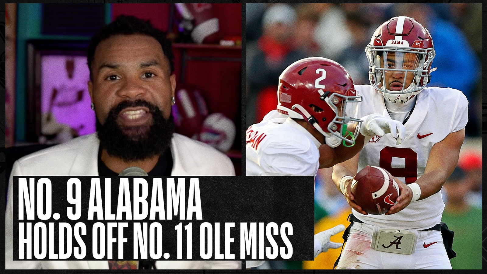 No. 9 Alabama escapes No. 11 Ole Miss