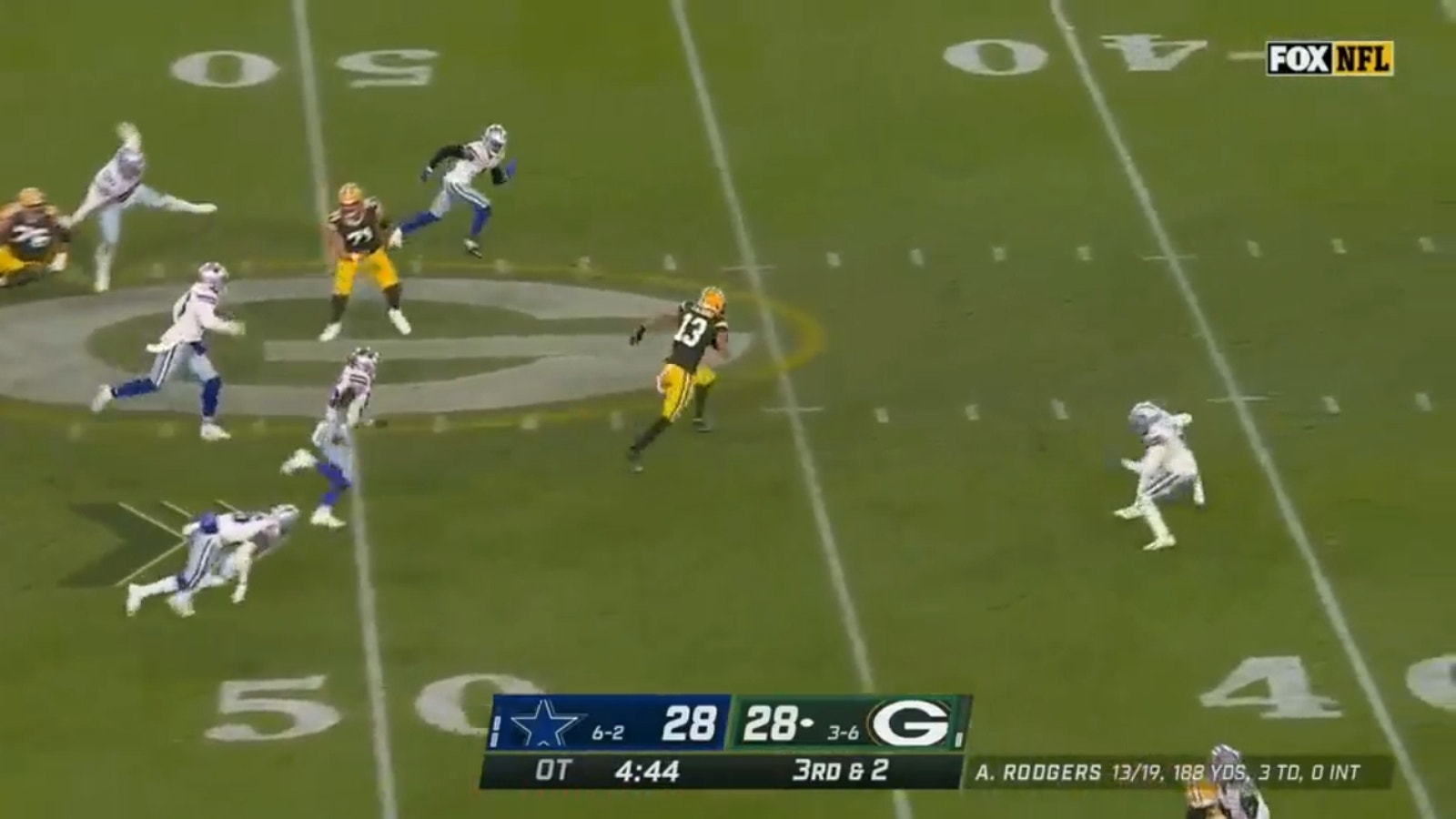 Allen Lazard makes a CLUTCH reception in OT