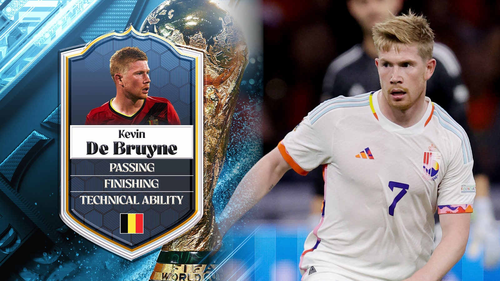 Belgium's Kevin De Bruyne: No. 6