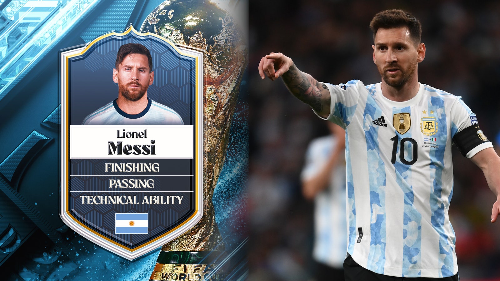 Argentina's Lionel Messi: No. 2