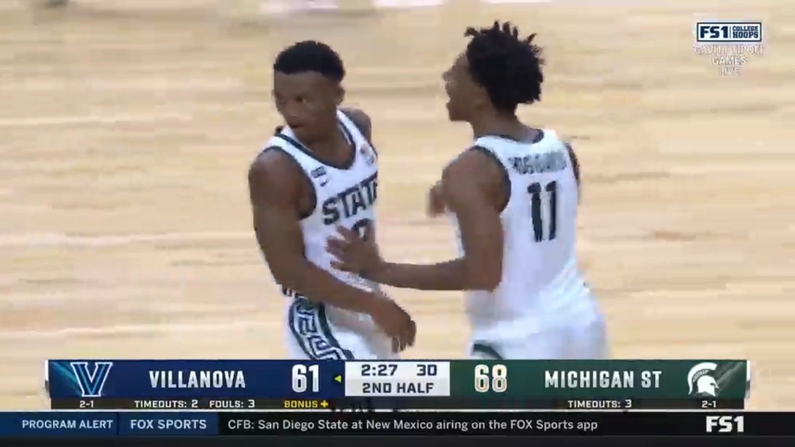 Tyson Walker leads Michigan State past Villanova