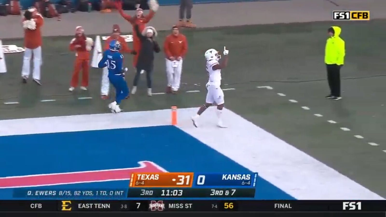 Bijan Robinson broke free for his fourth TD of the game