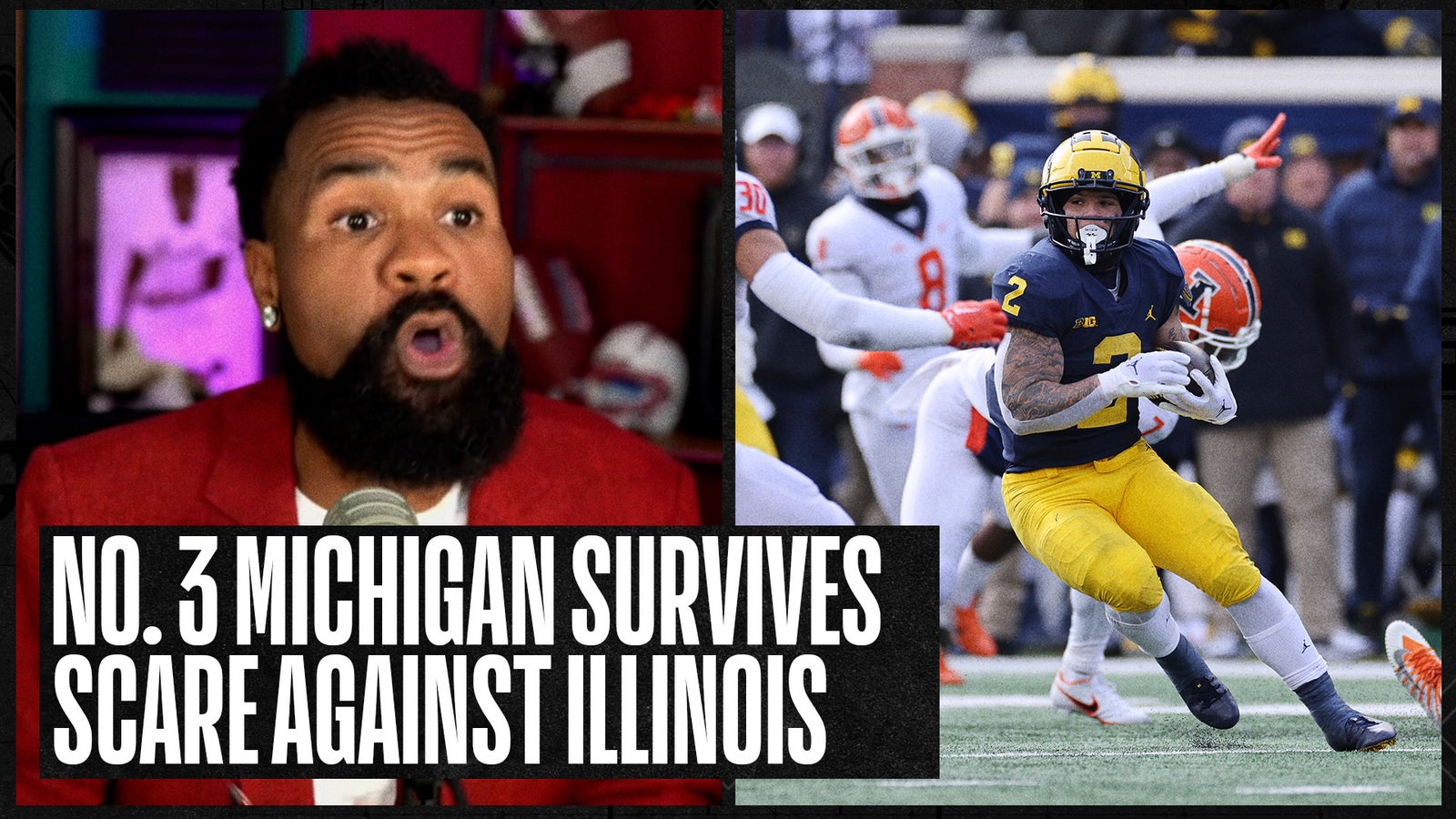 No. 3 Michigan survives scare against Illinois